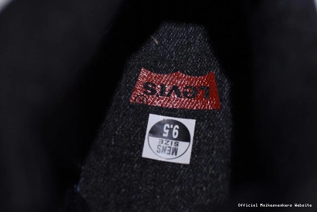 Official Maikesneakers Levi's x AO2571-001 Jordan 4 'black' Air 0629